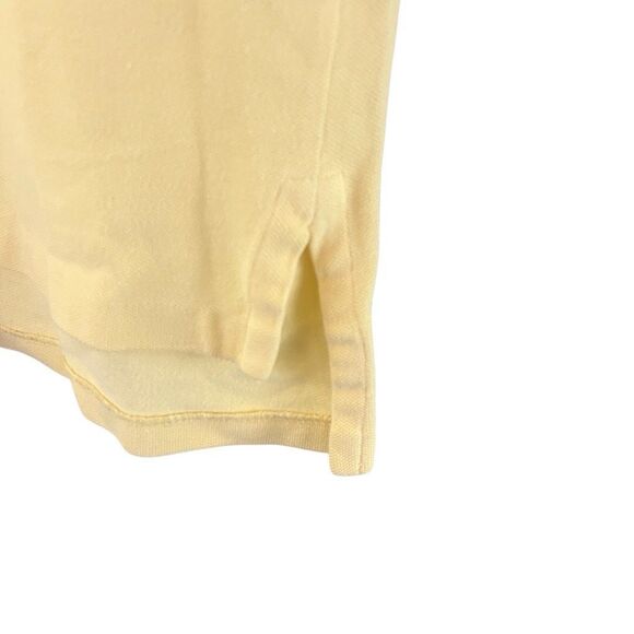 Vintage Polo Golf Ralph Lauren Short Sleeve Polo Shirt Yellow w/ Navy Blue Pony - Picture 3 of 6